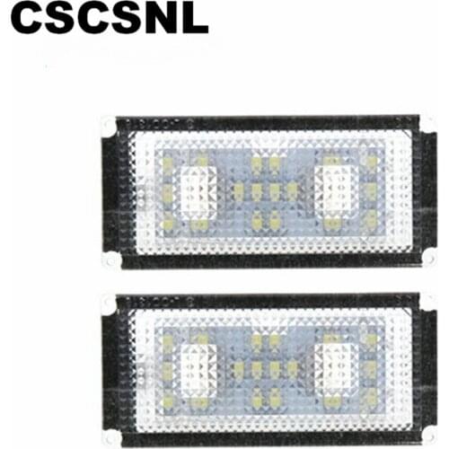 2Pcs Error Free 18 LED Number License Plate Light For BMW E66 E65 7-Series 735i 2006-2008 White 12V Canbus License Plate Light