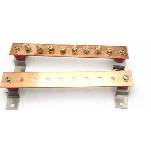 3*30*300 T2 Equipotential Copper Bus Bar Connecting Terminal Block Machine Room Grounding Row