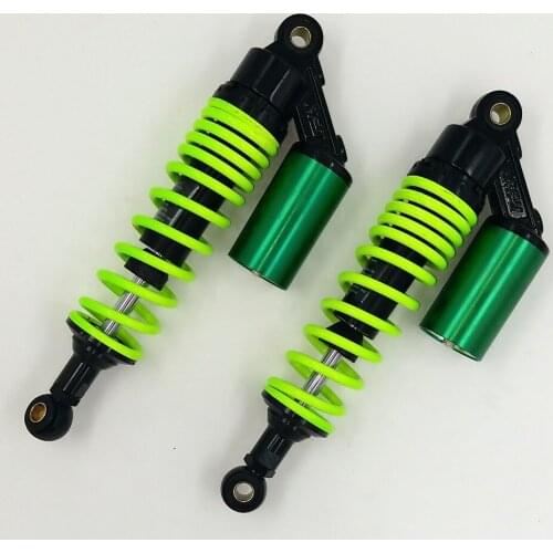 330mm USIVERSAL 7MM SPRING REAR AIR/NITROGEN SHOCK ABSORBERS FOR HONDA CB400/SF CB400 VTEC Yamaha Suzuki GREEN&BLACK