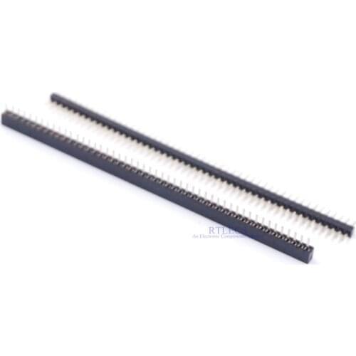 5 pcs 1.0 mm Pitch 1x50 P 50 Position PCB Header Pin Male Female Single Row Through Holes Straight 50 Pin Strip