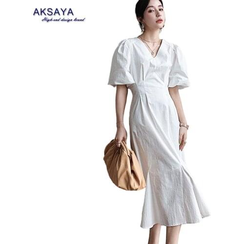 AKSAYA MATI Summer Dresses With Sleeves