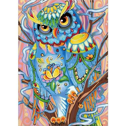 New Owl Luminous Diamond Painting Glowing in the Dark Shaped Rhinestone Embroidery DIY Decorative Painting Home wall paintings