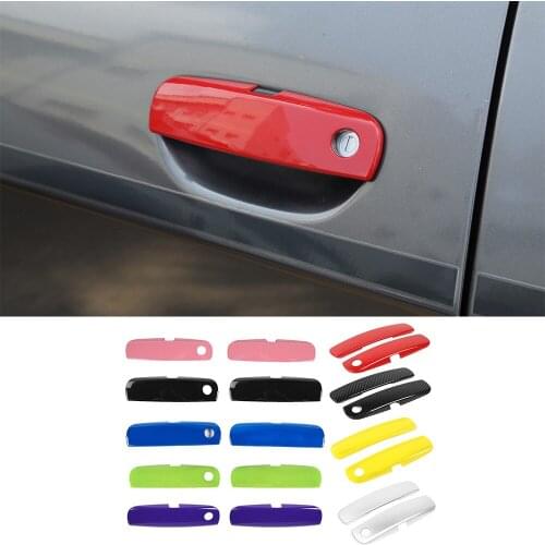 ABS Car Stickers for Dodge Challenger 2012-2021 Side Door Handle Panel Cover Decorative Trim Exterior Car Accessories
