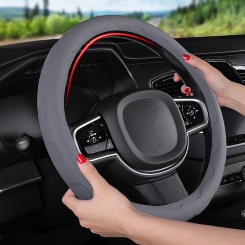Car Silicone Steering Wheel Glove Cover Car Accessories For Nissan Toyota LADA Honda Audi Hyundai KIA Peugeot BMW Audi SEAT etc