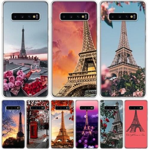 Paris Eiffel Tower Phone Case for Samsung Galaxy S10 S20 Ultra Note 10 9 8 S9 S8 S7 J4 J6 J8 Plus Lite + Popular Cover Capa