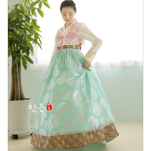 Hanbok Dress Child Korean Costume Ethnic Dance Traditional Long Sleeve Cosplay Tailor-made Free Shipping