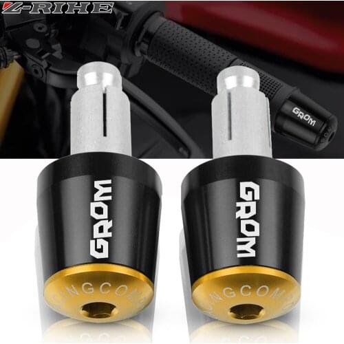 For Honda GROM MSX125 MSX 125 2014-2017 2015 2016 Motorcycle Accessories 7/8" 22MM Handlebar Hand Grips Handle Bar End Cap