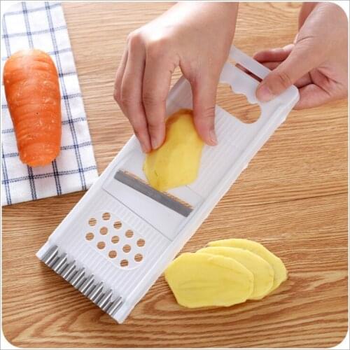 Upgrade Kitchen Accessories Multi Function Vegetable Cutter Kitchen Gadgets Garlic Steel Blade Potato Peeler Carrot Grater
