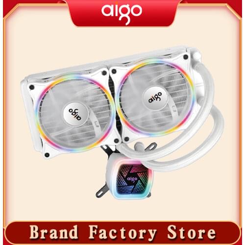 Aigo PC Case Fan Water Cooling Water Cooler CPU Rgb Fan 120MM Clooer Cooling Mute Computer Fan Radiator LGA 2011/1155/1200/AMD