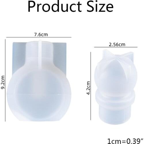 Resin Casting Mold Bottle Resin Molds with Lid Storage Jar Epoxy Resin Mold Container Silicone Epoxy Resin Mold