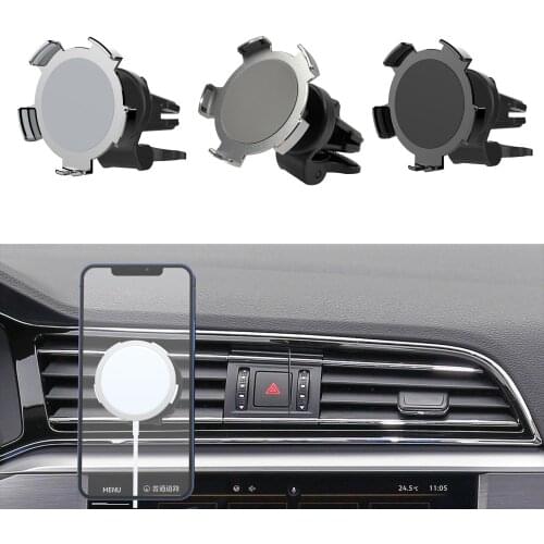 Magnetic Car Phone Wireless Charger Mount for M-agsafe Charger Car Vent Phone Charger Mount Compact for iPhone 12 Series
