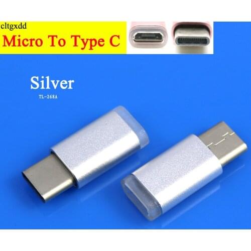 Cltgxdd 1Pcs USB 3.1 Type-C Male Connector to Micro USB Female Converter USB-C Data Adapter Type C Otg Data Charging Charger
