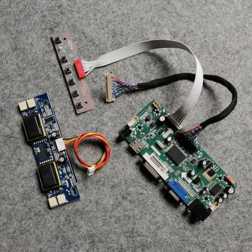 DIY kit M.NT68676 LVDS 30 Pin 1280*1024 LCD display controller board VGA+DVI 4-CCFL Fit M190E1/M190E2/M190E3/M190E5 matrix
