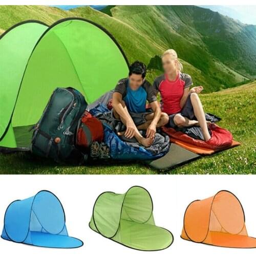 Portable Beach Tent Pop-up Tent Summer Sea Sun Shelters Garden Outdoor Camping BBQ Water-resistant Tent Outdoor Beachcanopy