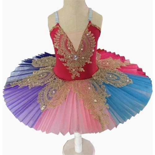 Tutú de Ballet profesional para adultos y niños, Traje de Ballet de Lago Swan, Pancake, ropa de Ballet para niñas, novedad de