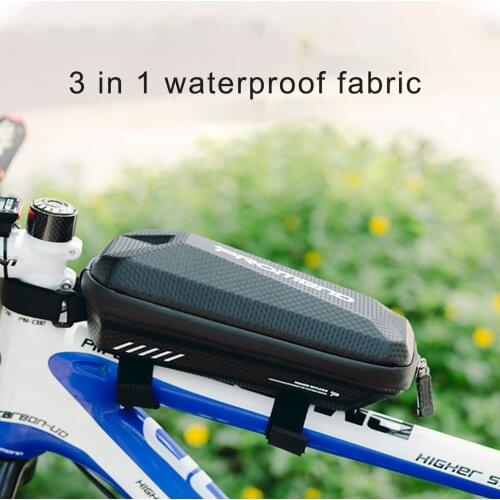 Newest Arrival Bicycle Saddle Bag Hard Shell Water Repellent Two-way Zipper Riding Equipment for Front Beam / Rear Tail