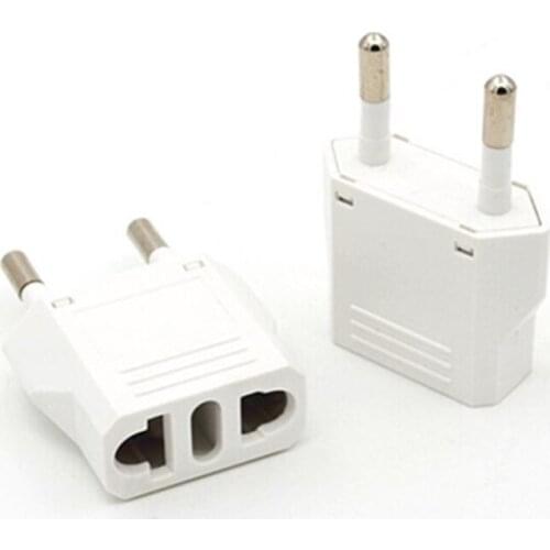 Universal white 10A 220V small power conversion plug European standard Italy Switzerland travel study plug