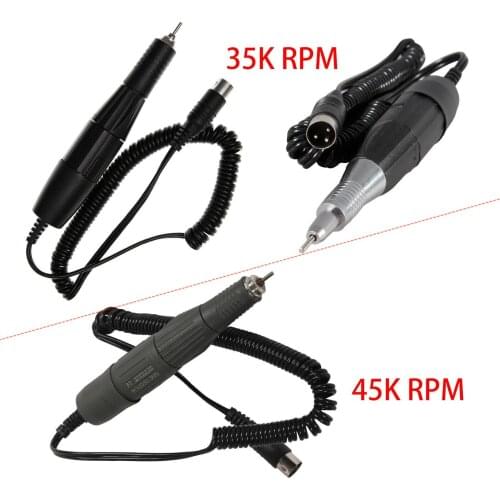 Dental Lab Jewelry 35K /45K RPM R/M Micromotor Polishing Plastic Handpiece Twist Type Chuck Fit Marathon