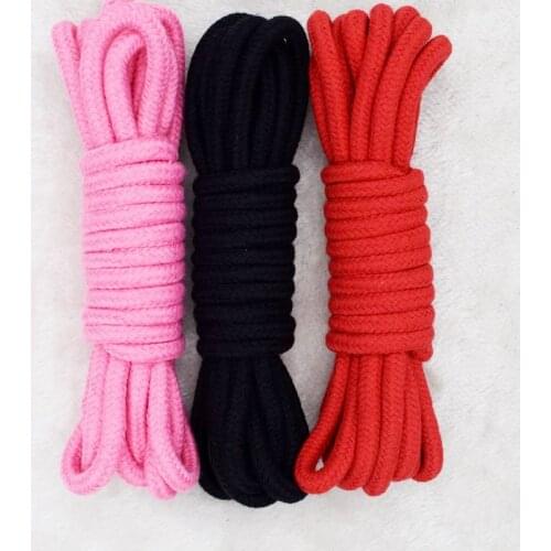 Adult Game Bondage Rope Toy Thick Cotton Training Slave Role-playing Couple Sex Toys Sex Toys 18 Game Supplies 5M10M