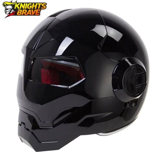SOMAN Motorcycle Helmet Vintage Retro Casco Moto Flip Up Motorbike Racing Helmet Cruiser Chopper Cafe Racer Capacetes Black