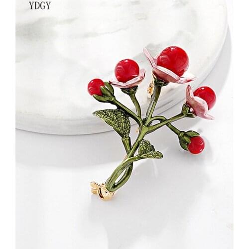 YDGY green plant Brooch high-end fashion personality Brooch accessories