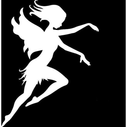 16*12.2cm Flying Fairy Funny Car Sticker for Truck Window Bumper Auto SUV Door Laptop Kayak Car Accessories Car Decor