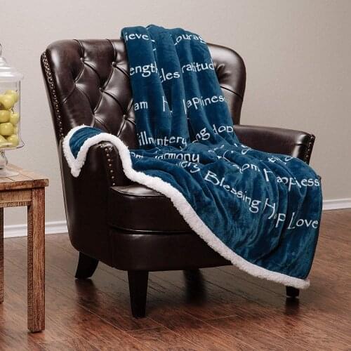 Winter Digital Printing Thick Flannel Cotton Blanket