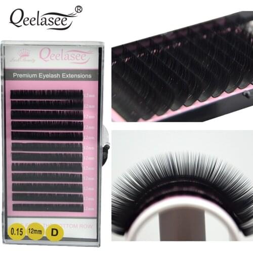 1 Case 0.15mm All Lengths JBCD eyelash extensions mink black fake false eyelashes curl Individual Lash Eye Makeup