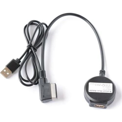 Car Bluetooth AUX Receiver Cable with USB Adapter for VW Audi A4 A5 A6 Q5 Q7 S4 S5 Audio Media Input AMI MDI Interface