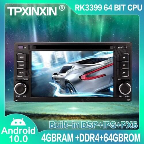 4+64G Android 10.0 For Subaru Forester Impreza 2008-2013 Car GPS Navigation Radio Player Car Multimedia Player Head Unit DSP PX6