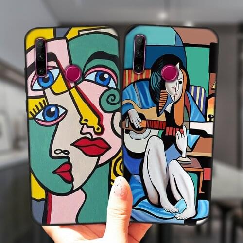 For Huawei Honor 20 Lite 30 10i 20i 30i 9X 8X 10X Mate 10 20 Lite Pro Phone Case Fashion Abstract Art Pattern Silicone Cover