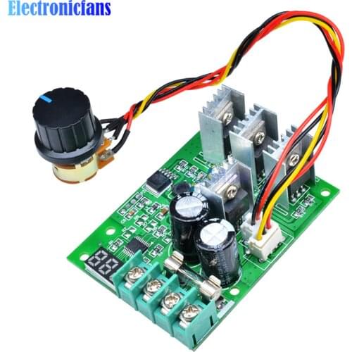DC6-60V 30A Digital LED Display 0~100% Adjustable Drive Module PWM DC Motor Speed Controller Regulator Dimmer Current Control