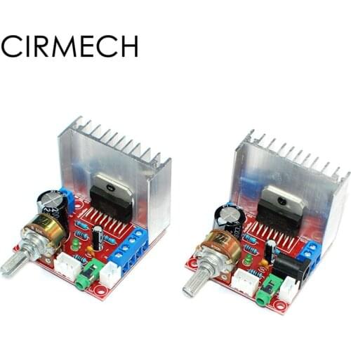 CIRMECH TDA7297 2.0 Amplifiers Stereo Digital Audio Amplifier Module Board Dual-Channel 9-12V Output 2X15W