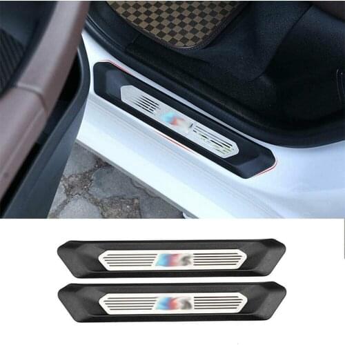 Fit For BMW X3 G01 X4 G02 2018-2019 Colorful M3 Logo Rear Door Sill Scuff Plate Cover