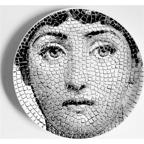 7" 8" 10" Decorative Plate Ceramic Wall Hanging Plates Decorative Dish Lina Plate Ceramics Decoration Wall Plate