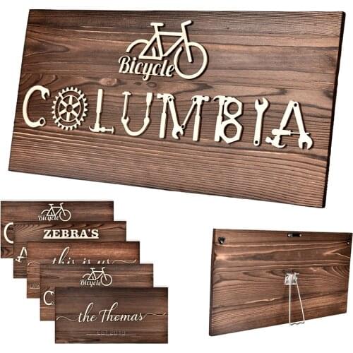 Custom Wooden Doorplate Shop Bar Plaque Engraved Garden Sign Club Decorative Card Personalized Wood Home Decor Dropshipping OEM