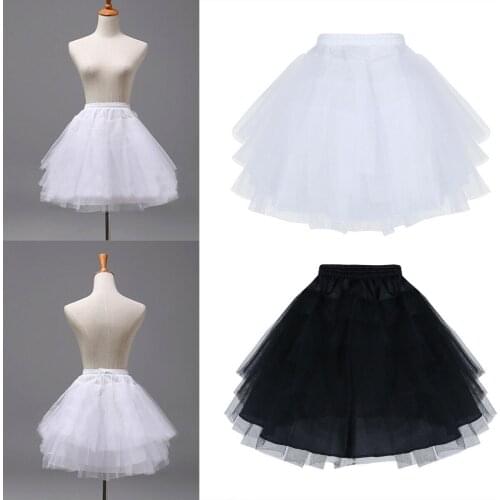 Kids Flower Girl Dress Slips Wedding A-line Crinoline Petticoat Tutu Underskirt 2022