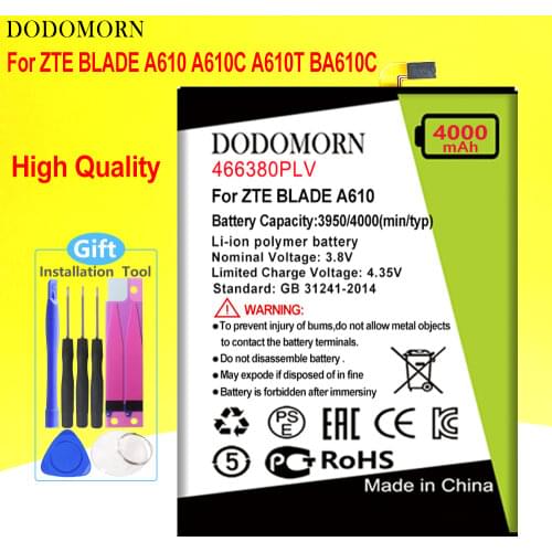 Аккумуляторы для телефонов ZTE Blade A610c DODOMORN China At AliExpress