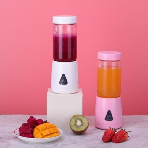 Electric Juicer Mini USB Rechargeable Juicer Cup Portable Household Fruit Mixing Juicer Glass Body