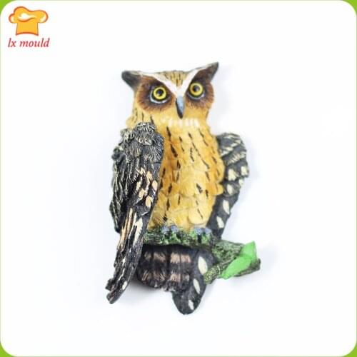 Forest Animal Owl Silicone Mold Chocolate Cake Baking Tools Gummies Decoration Tools