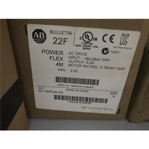 22F-B4P2N103 0.75KW 220V inverter , new , good working , free shipping