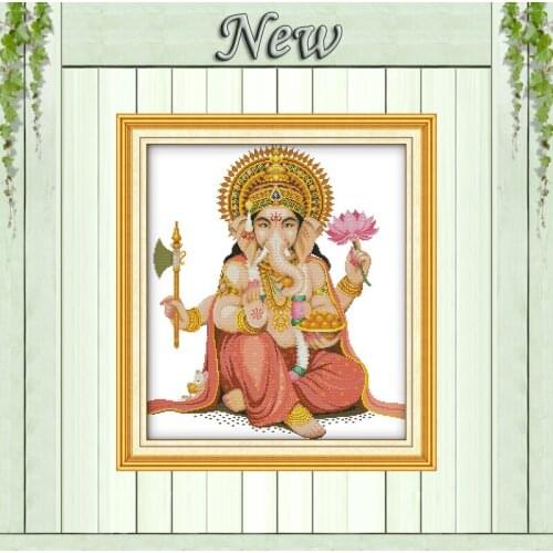 Trunk Kwan-yin god paintings diy home decor counted printed on canvas DMC 11CT 14CT Cross Stitch kits embroidery needlework Sets