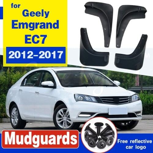 Set Car Mud Flaps For Geely Emgrand EC7 4-Dr Sedan 2012-2017 Mudflaps Splash Guards Mud Flap Mudguards Fender Front Rear Styling