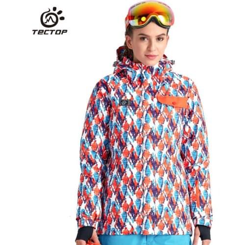 Tectop outdoor -35degree Men/Women ski suit jackets windproof waterproof keep warm thermal ball outdoor jackets 2 colors 6676
