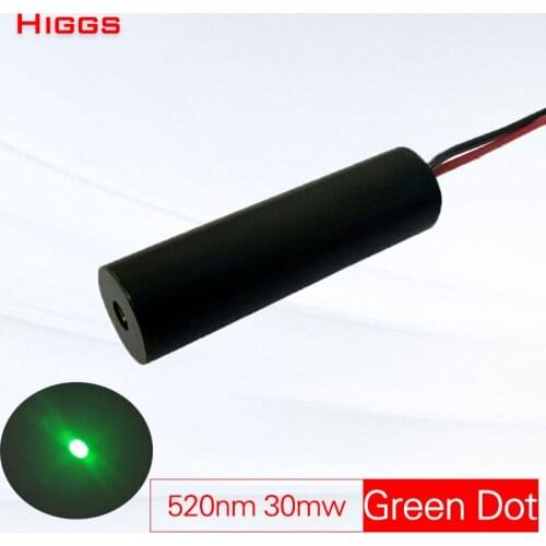 High stability 520nm 30mw green dot laser module night hunting aiming launcher laser head industrial grade optical signal source