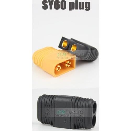 M./-5pair SY60 Connector Plug Male/Femal w/ sheath conforman High current battery ESC plug /compatible XT60 connector / new SY60