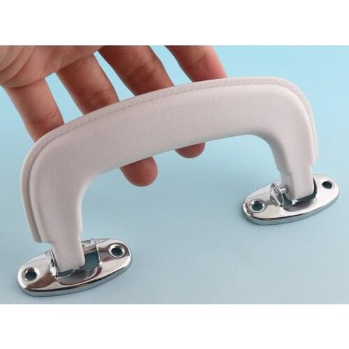 Plastic Handle 5" white & silver Box Handle Suitcase Handle Arched Trunk Handle Hardware Leatherware Craft