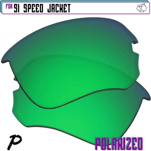 EZReplace Polarized Replacement Lenses for - Oakley Si Speed Jacket Sunglasses - Green P