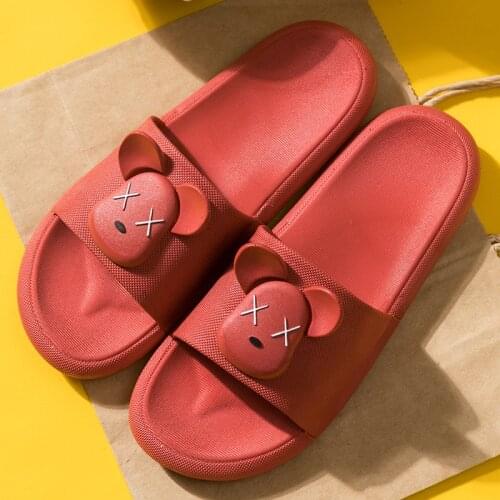 Summer Men Slippers Casual Shoes Indoor Non-slip Slides Bathroom Sleepers Soft Sole Flip Flops Beach Vacation Couple Printed