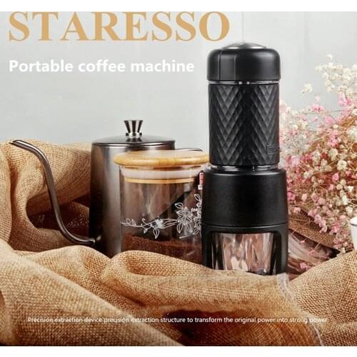 STARESSO II Italian Concentrated Mini Manual Capsule Coffee Machine Household Portable Outdoor Coffee Maker Convenient